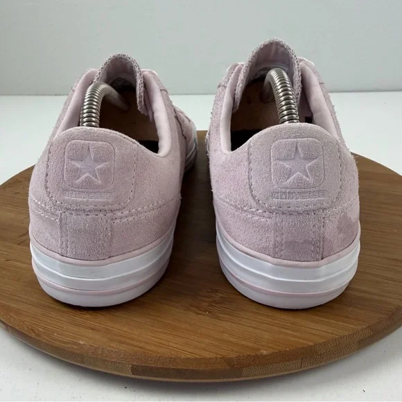 Converse Star Olayer OX Pale Pink Suede Low-Top Sneakers - Picture 4 of 9